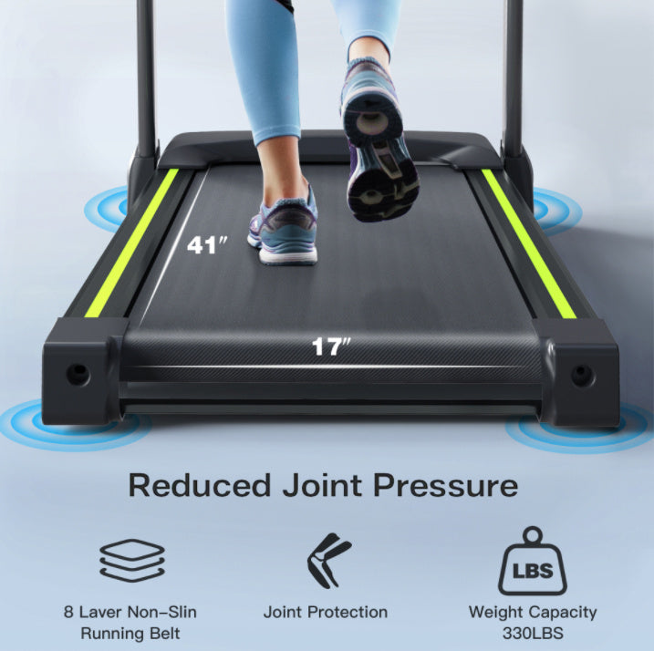 Reptiva Walking Pad Under Desk Treadmill For Home Office -3.5HP Walking Treadmill 0.5-7.5MPH Capacity Treadmill For Walking Running Remote Control Batteries