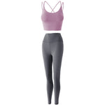 Reptiva Women’s 2-Piece Yoga Set – Bra & High-Waist Leggings