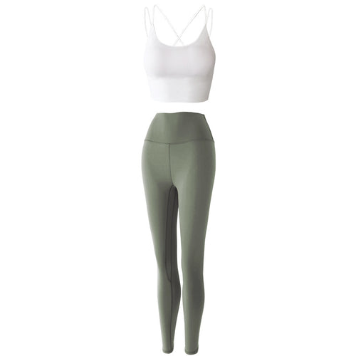 Reptiva Women’s 2-Piece Yoga Set – Bra & High-Waist Leggings
