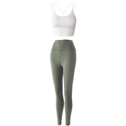 Reptiva Women’s 2-Piece Yoga Set – Bra & High-Waist Leggings