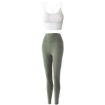 Reptiva Women’s 2-Piece Yoga Set – Bra & High-Waist Leggings