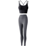 Reptiva Women’s 2-Piece Yoga Set – Bra & High-Waist Leggings