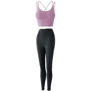 Reptiva Women’s 2-Piece Yoga Set – Bra & High-Waist Leggings