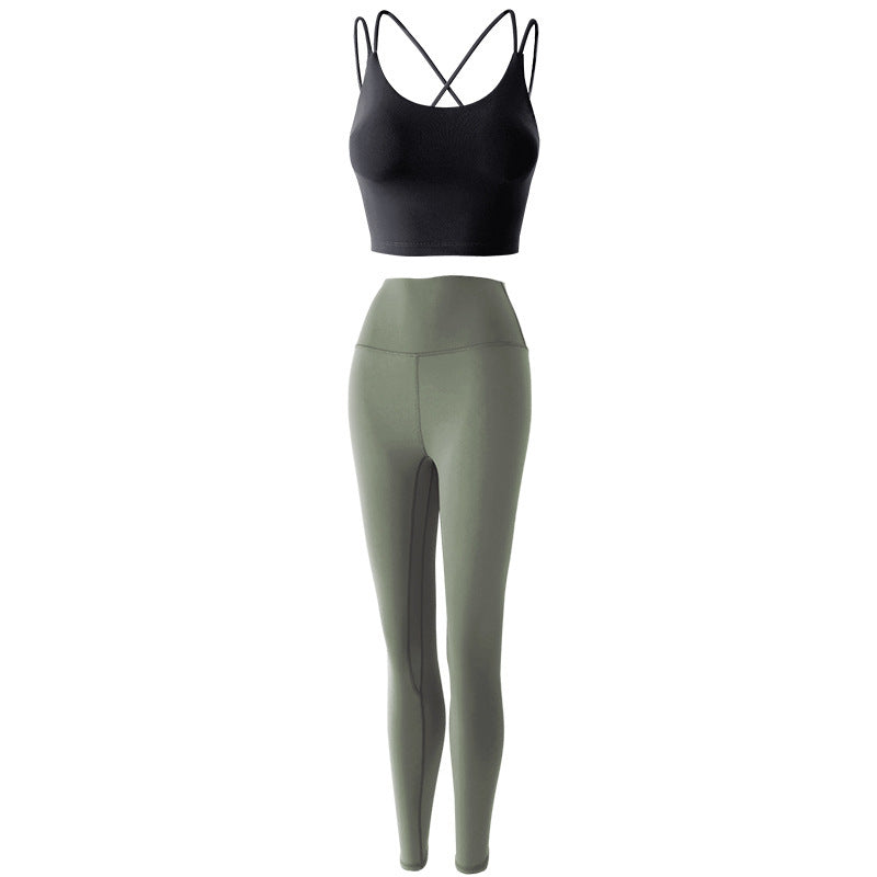 Reptiva Women’s 2-Piece Yoga Set – Bra & High-Waist Leggings