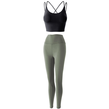 Reptiva Women’s 2-Piece Yoga Set – Bra & High-Waist Leggings