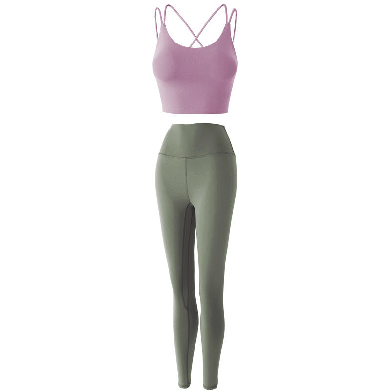 Reptiva Women’s 2-Piece Yoga Set – Bra & High-Waist Leggings