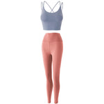 Reptiva Women’s 2-Piece Yoga Set – Bra & High-Waist Leggings