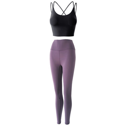 Reptiva Women’s 2-Piece Yoga Set – Bra & High-Waist Leggings
