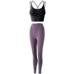 Reptiva Women’s 2-Piece Yoga Set – Bra & High-Waist Leggings