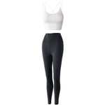 Reptiva Women’s 2-Piece Yoga Set – Bra & High-Waist Leggings