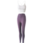 Reptiva Women’s 2-Piece Yoga Set – Bra & High-Waist Leggings