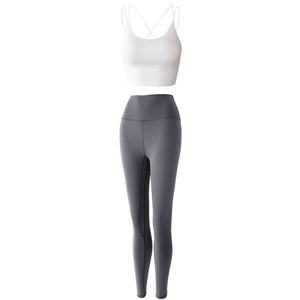 Reptiva Women’s 2-Piece Yoga Set – Bra & High-Waist Leggings