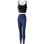 Reptiva Women’s 2-Piece Yoga Set – Bra & High-Waist Leggings