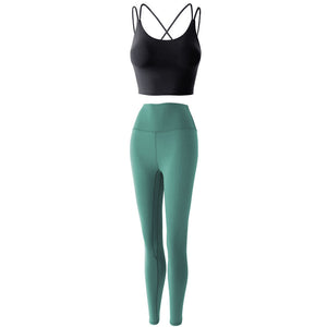 Reptiva Women’s 2-Piece Yoga Set – Bra & High-Waist Leggings