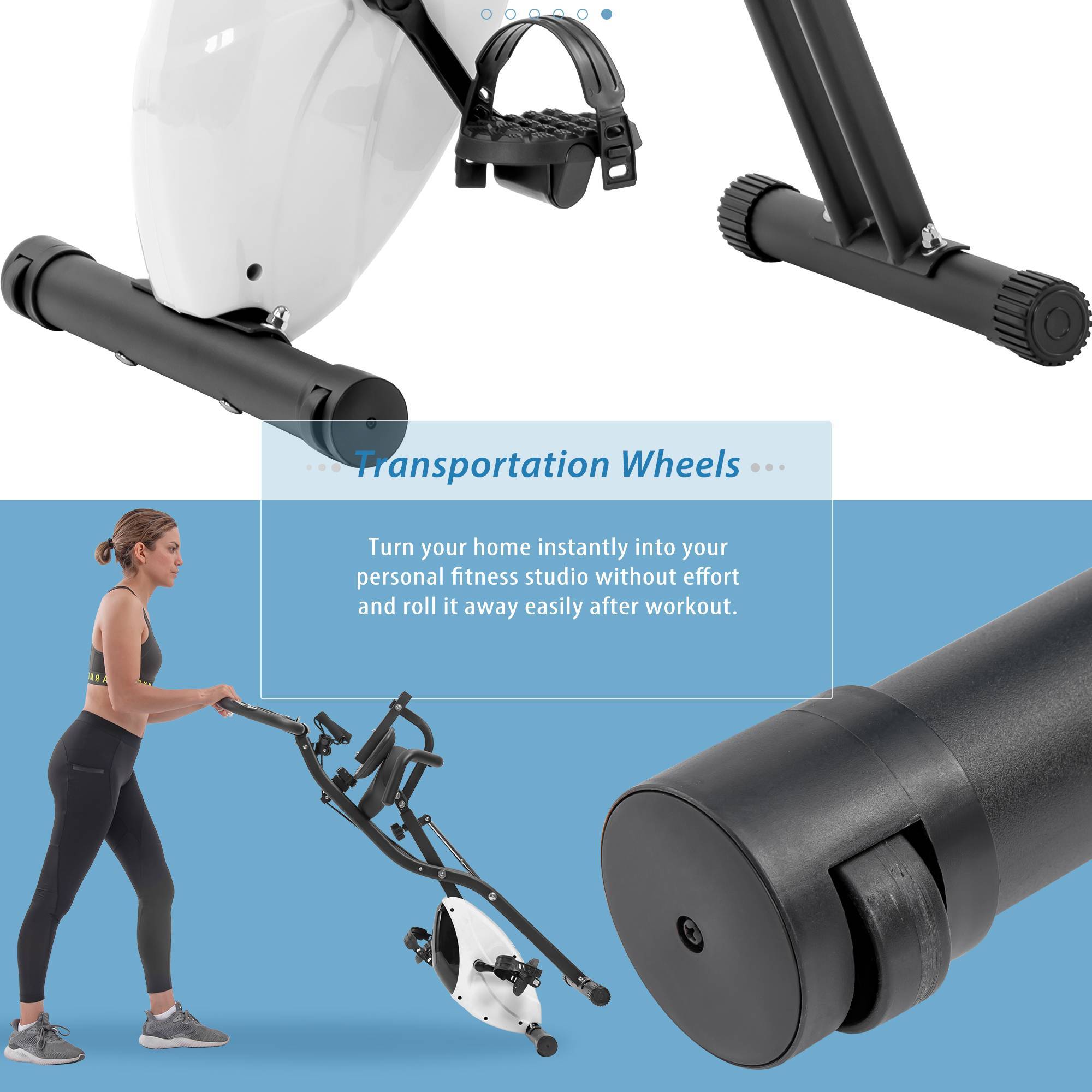 Reptiva Foldable X-Bike with 10-Level Resistance