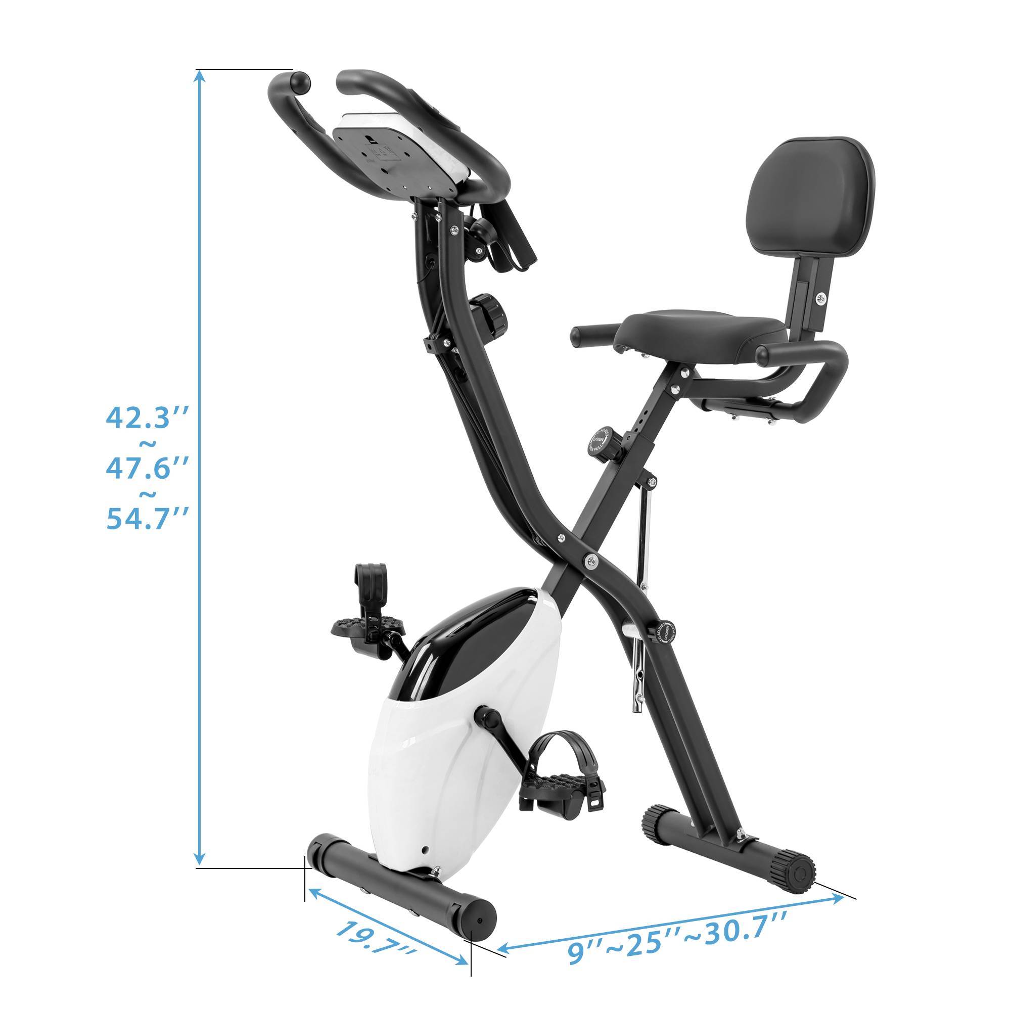 Reptiva Foldable X-Bike with 10-Level Resistance
