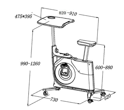 Reptiva Silent Magnetic Desk Bike