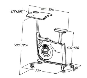 Reptiva Silent Magnetic Desk Bike