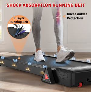Reptiva Under Desk Walking Pad Treadmill – 2.5HP, Remote Controlled