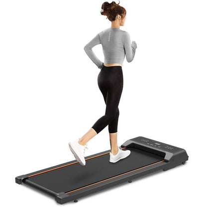 Reptiva Walking Pad Under Desk Treadmill LED Display And Remote Control Portable Treadmill