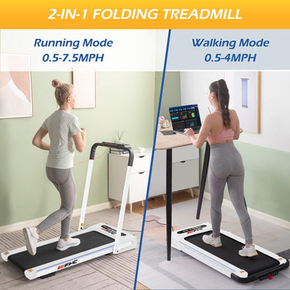 Reptiva Walking Pad Treadmill, 300 Lbs  About 136.1 Kg Capacity Under-the-counter Treadmill, Walking Pad With Handle, Small Household Treadmill, Mini Foldable Treadmill With Remote Control