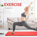 Reptiva One-Inch Thickened High-Density Yoga Mat with Straps