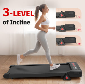 Reptiva Under Desk Walking Pad Treadmill – 2.5HP, Remote Controlled
