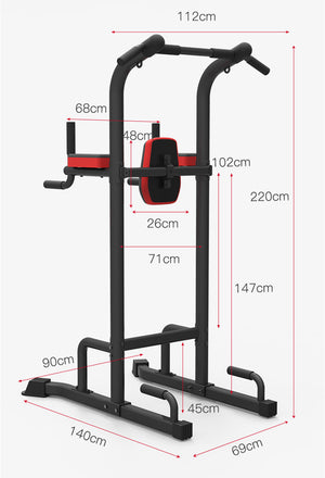 Reptiva Adjustable Pull-Up Bar Trainer – Single & Double Bar