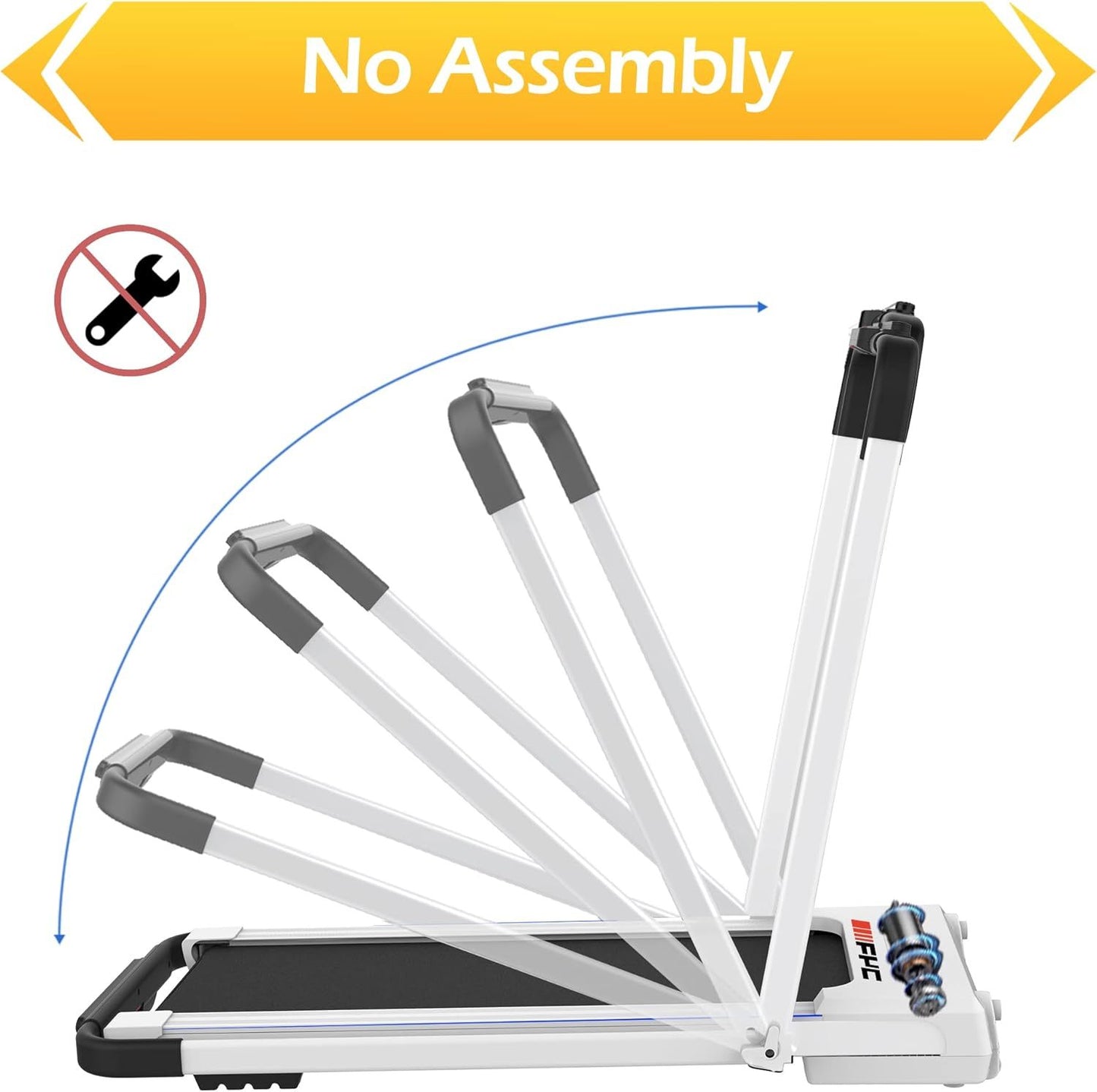 Reptiva Walking Pad Treadmill, 300 Lbs  About 136.1 Kg Capacity Under-the-counter Treadmill, Walking Pad With Handle, Small Household Treadmill, Mini Foldable Treadmill With Remote Control