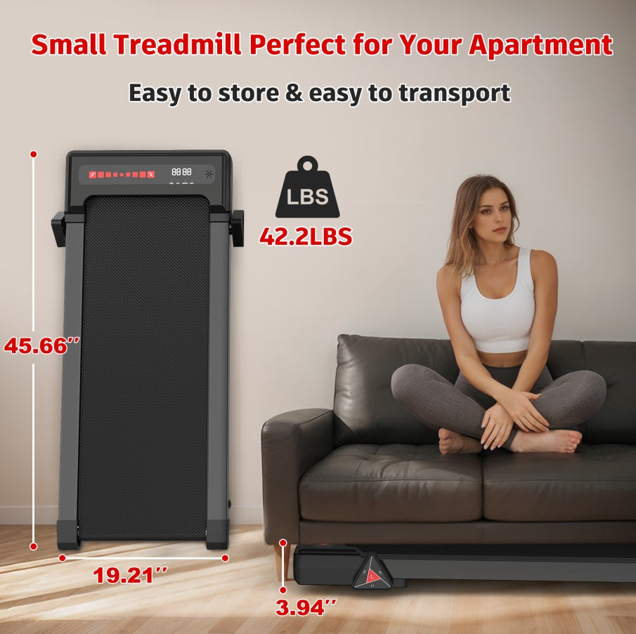 Reptiva Under Desk Walking Pad Treadmill – 2.5HP, Remote Controlled