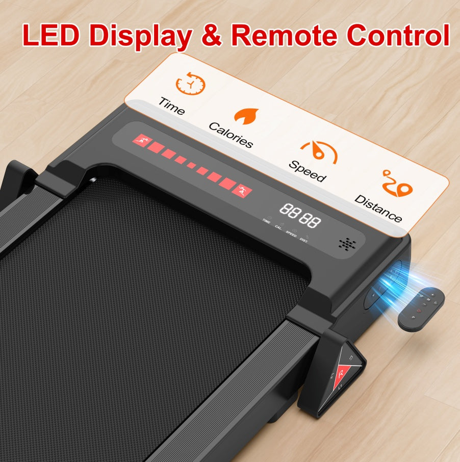 Reptiva Under Desk Walking Pad Treadmill – 2.5HP, Remote Controlled