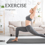 Reptiva One-Inch Thickened High-Density Yoga Mat with Straps