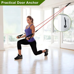 Reptiva 11Pcs Resistance Bands Set Fitness Workout Tubes Exercise Tube Bands